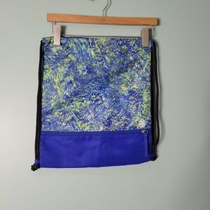 lululemon athletica Abstract Blue and Green Duffel Bag